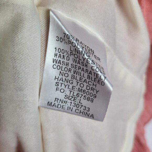 Umgee Dress Women's Large Pink Purple Hi Low Tiered Boho Gauzy Coastal NWT - Picture 8 of 9